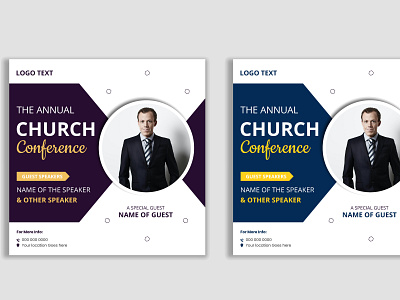 Church conference social media post and web banner worship worship flyer