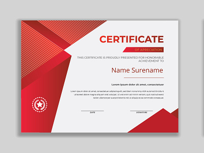 Creative Certificate Of Appreciation Certificate Template ornament