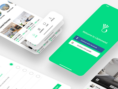 UI design Lily Hotel booking application app design application ui uidesign uiux