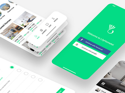 UI design Lily Hotel booking application