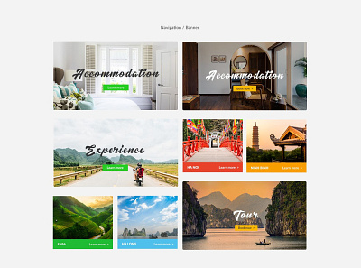 Vietnam tours & Travel - Lilyhomtel accomodation banner experience tour travel trip vietnam webdesign