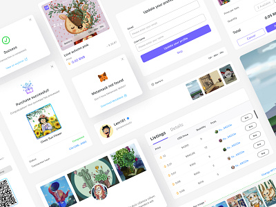 NFTs Marketplace art blockchain crypto marketplace nfts product purchase ui usercenter ux