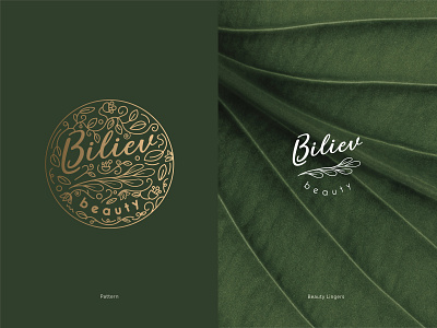 Believ branding golden greens identity logo spa