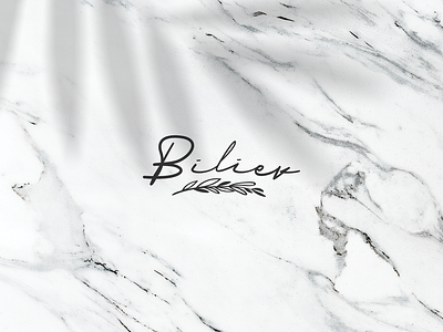 Biliev beauty branding design logo