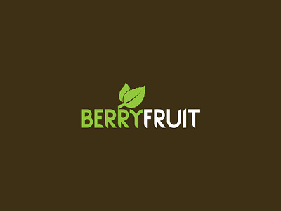 Berryfruit logo branding creative identity illustration logo typography vector