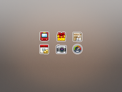 Upcoming game icons calendar camera cup game gift icons news pixel perfect set speedometer train underground
