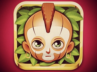 Game with no name app character eyes game gold icon ios leaf