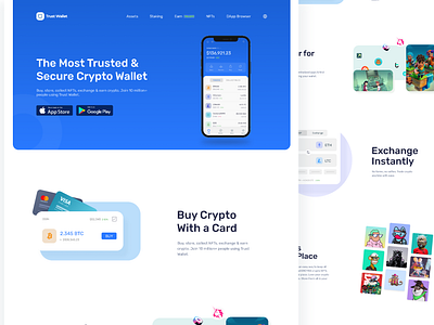 TrustWallet website redesign