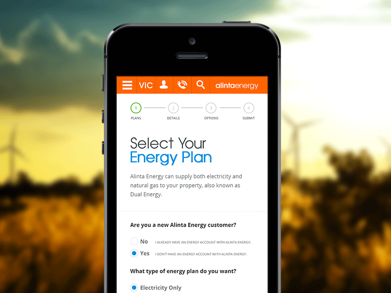 Smarter energy app cart checkout e commerce energy icons interface mobile
