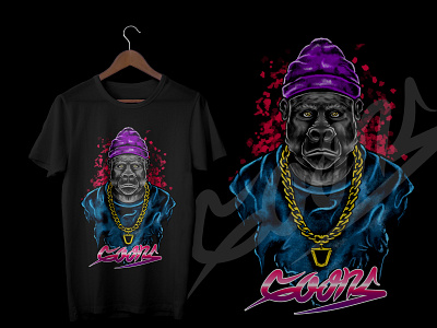 Gorilla Ganxz animation app artworks brand branding character design flat icon identity illustration illustrator lettering logo t shirt design type typography vector