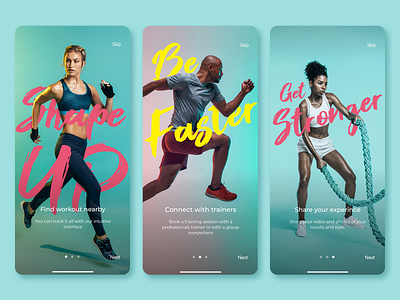 GetFit -Fitness App app design graphic design ui ux
