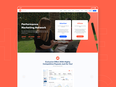 Web design for marketing network branding design graphic design ui web web design