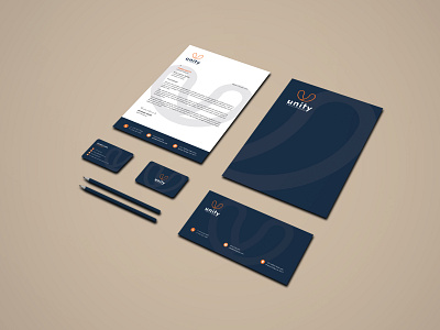 Unity Brand Identity agency branding business card business card design card design corporate creative envelope design graphic design id card design invoice design letterhead design photoshop presentation folder print design simple design