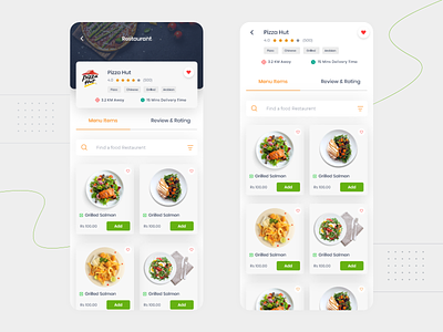 Food App - view restaurant app clean design flat mobile online passion work typography ui ux