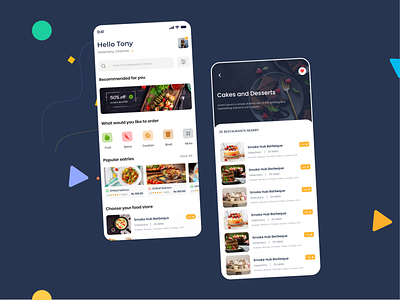 Food App app clean design flat minimal mobile online passion work ui ux
