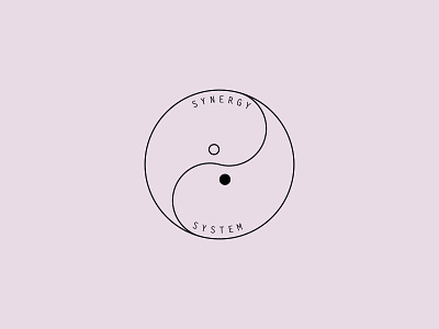 Synergy System circle clean logo minimal minimalistic simple