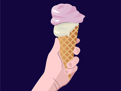 Ice-cream food food illustration hand ice cream icecream illustration