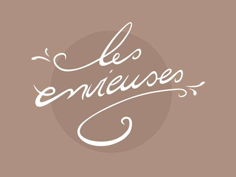 Les Envieuses graphic identity logo shop visual