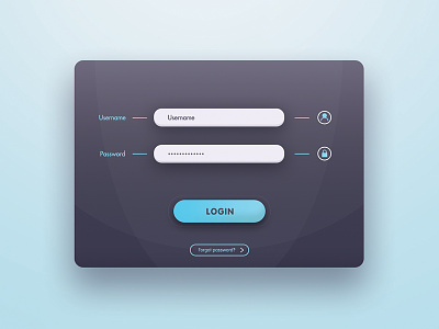 Login Interface button design form icon interface login minimal modern panel sign ui web