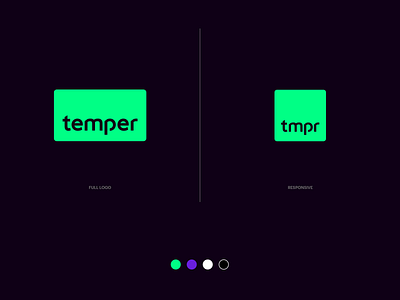 Temper Logo branding freeflex freelance icon logo responsive temper tmpr