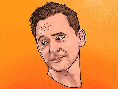 Tom Hiddleston digital art digital illustration digital painting digital portrait procreate