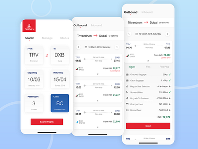 Emirates Flight App Redesign Concept