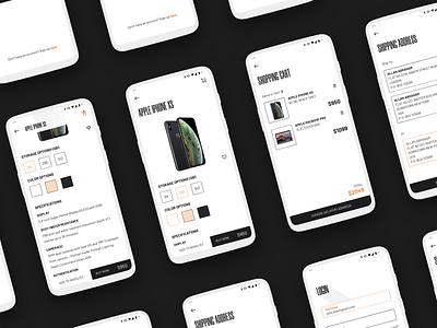 eCommerce App android app checkout concept ecommerce ios iphone laptop macbook payment shopping ui ux
