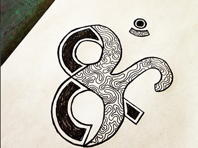 Ampersandfinitamastemicolon ampersand drawing glyph infinity ink namaste semicolon symbol tattoo texture typography