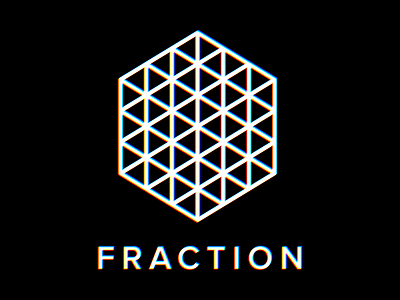 Fraction Logo v2 fractal fraction geometry hexagon illusion optical illusion trippy