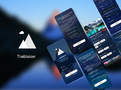 Trialblaizer challenge design design art design challenge mobile app mobile app design mobile application trail user experience
