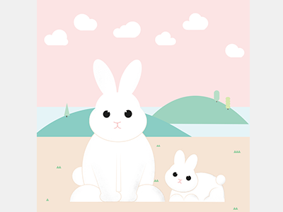 Babyfriends June Photobook Cover bunny