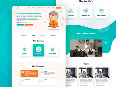 Creative Design For "Zen" Software Development Firm