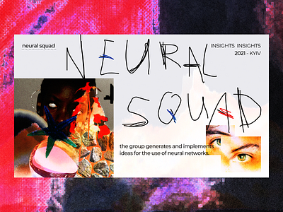 neural squad poster artificial intelligence collage graphic design neural palette poster ui web design