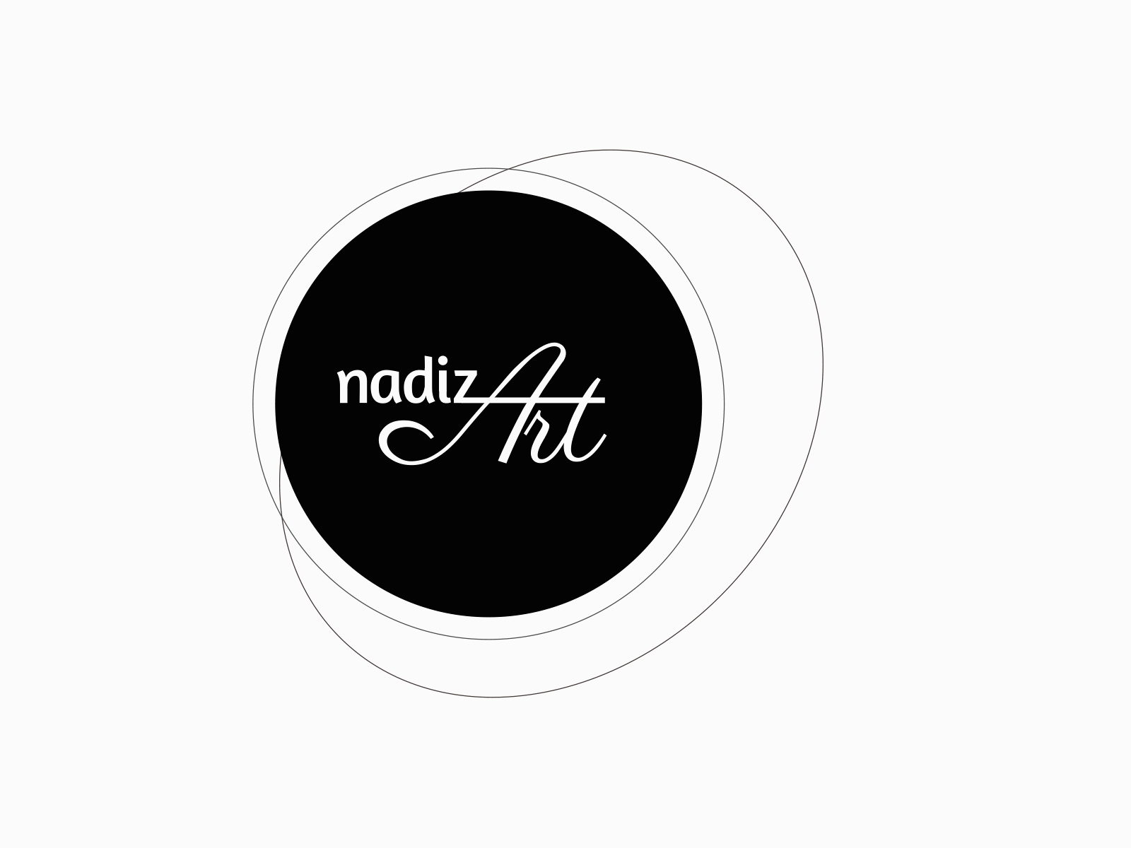 Logo nadiz art after effects animation branding flat gif illustration logo minimal typography vector