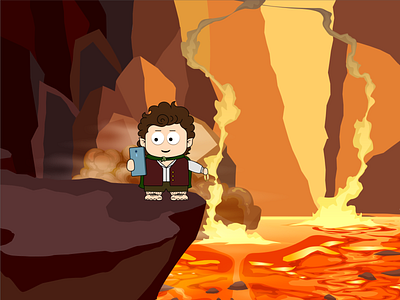 Frodo the end of the mission (the shot from promotional video) after effects animation cartoon cartoon character cartoon illustration design illustration vector