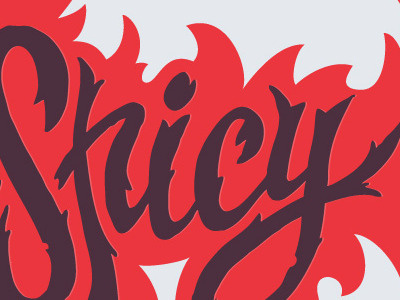 Spicy for Lettering Battle hand drawn type lettering