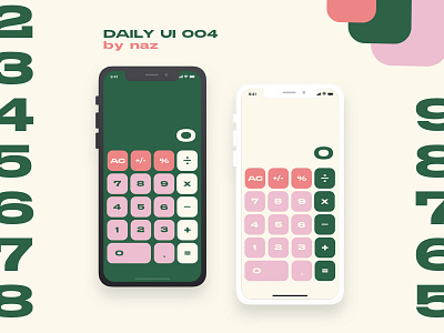 Daily UI 004 / Calculator Design appui branding calculator calculatordesign dailyui dailyui004 dailyui4 design graphic design green icon illustration logo numbers ui uidesign uiux ux web webdesign