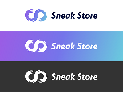 "Sneak Store" Logo Design & Versions