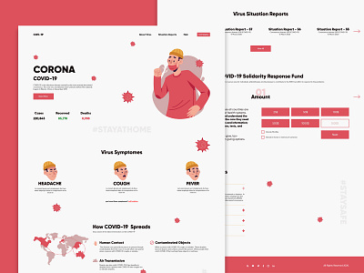 COVID-19 | Landing Page Design. app app design clean corona coronavirus covid 19 covid19 design health health care landing landing page landing page design minimal ui ui ux ui ux design user interface web design website