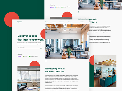 Spacey- | Website Design clean colorful design landing landing page minimal modern simple space trend ui ui ux ui design user interface user interface design web design webdesign website website design workspace