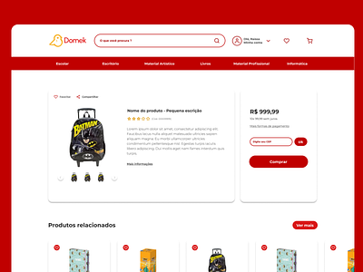 Domek e-commerce - Product Page design layout site ui ux web