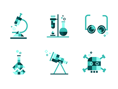 TestRide - Icons app brand branding flat icon icons illustration lab laboratory pixel pixel art science scientific ui ux vector