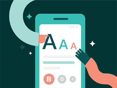 Accessibility on apps accessibility app brand colours design illustration user ux vector