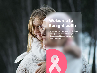 Breast Cancer Research breast cancer glass effect logo mobile app pink reasearch ui ux website