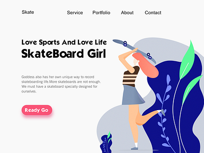 SKateBoardGirl ai ps