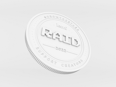 Raid Coin 3d 3dblender badge blender branding illustrator