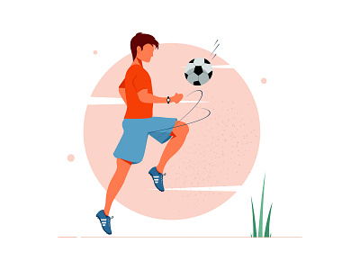Sport Illustration ball flat football illustration illustration art illustrator playing shoe shoes sport sports design vector