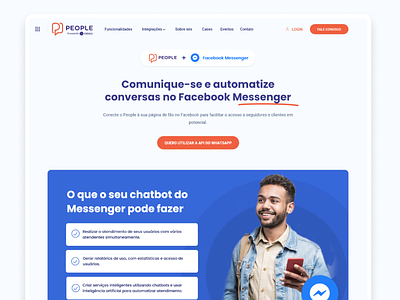 people + facebook messenger bots branding brazil chat chatbot design facebook illustration logo people uberlandia uberlândia ui ux website
