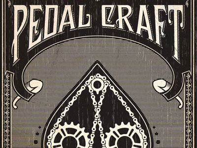Pedal Craft Chain Gang V1 bike pedal craft poster