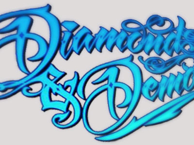Diamonds Thumb lettering